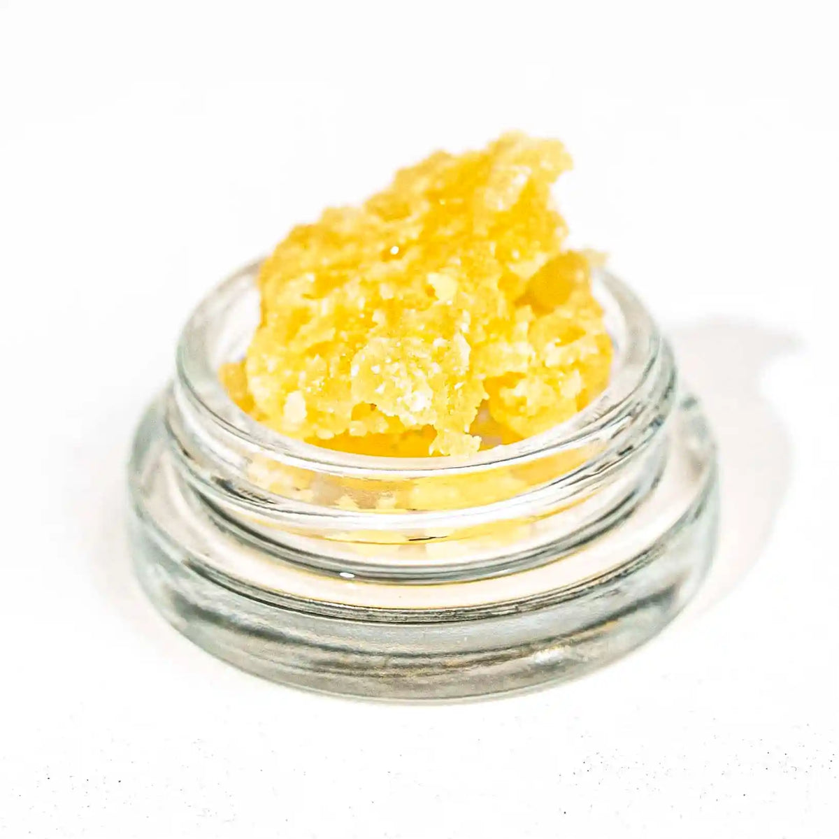 1.5g Green Crack Sugar Concentrate in a glass jar