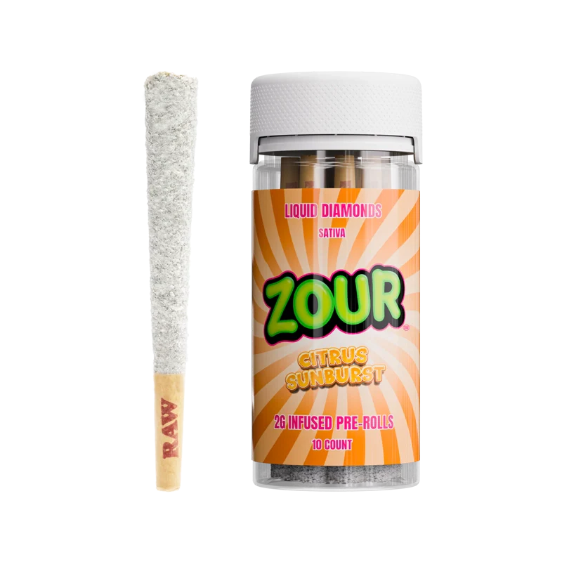 10CT ZOUR STASH CITRUS SUNBURST 2G PREROLLS