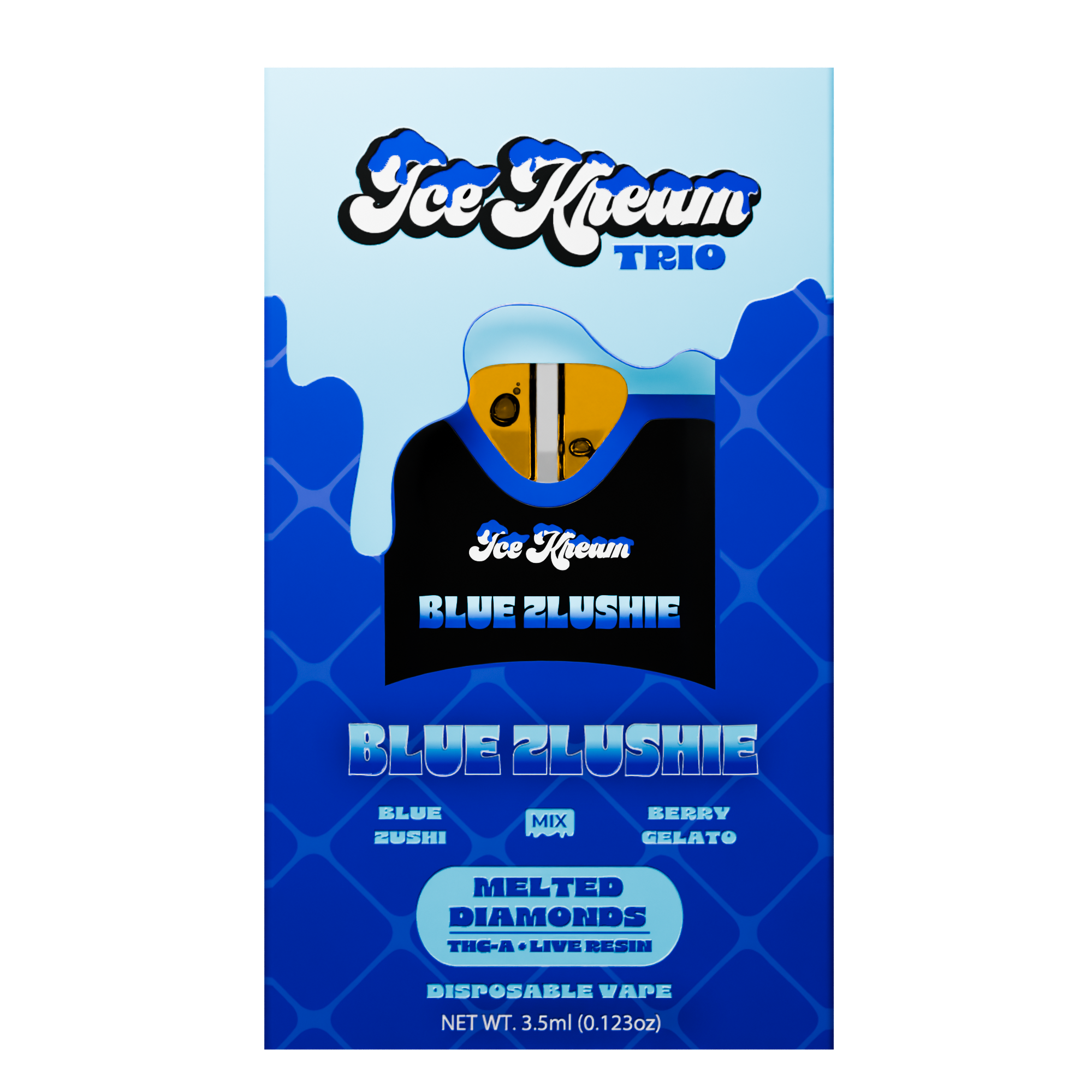 Ice Kream Blue Zlushie 3.5ML Trio Device