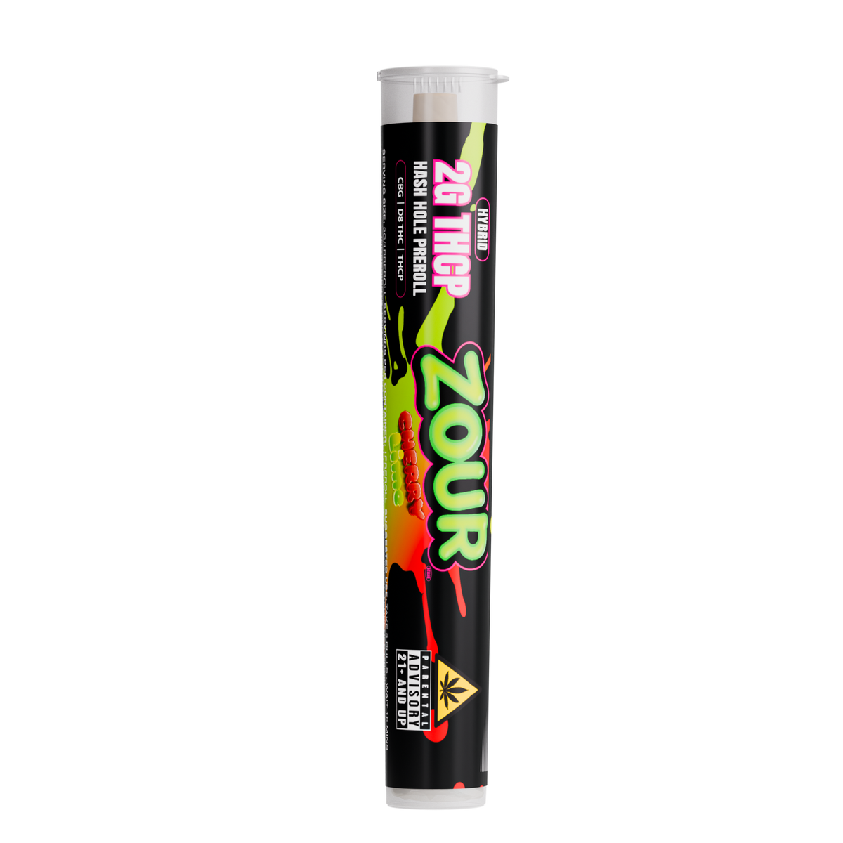 Zour Stash Cherry Lime THCP Hash Hole Tube