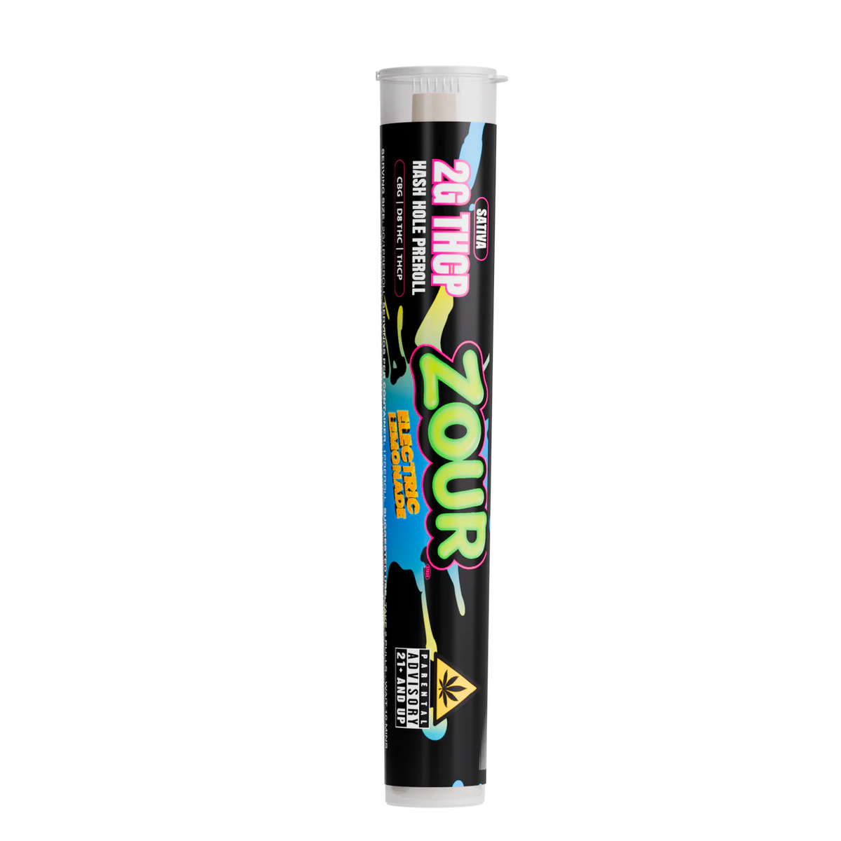 Zour Stash Electric Lemonade THCP Hash Hole Tube