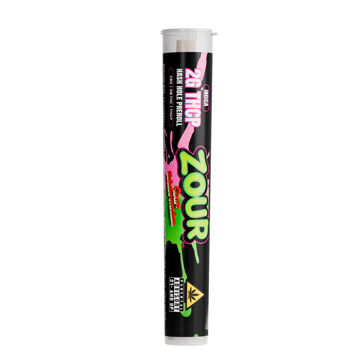 Zour Stash Sour Watermelon THCP Hash Hole Tube