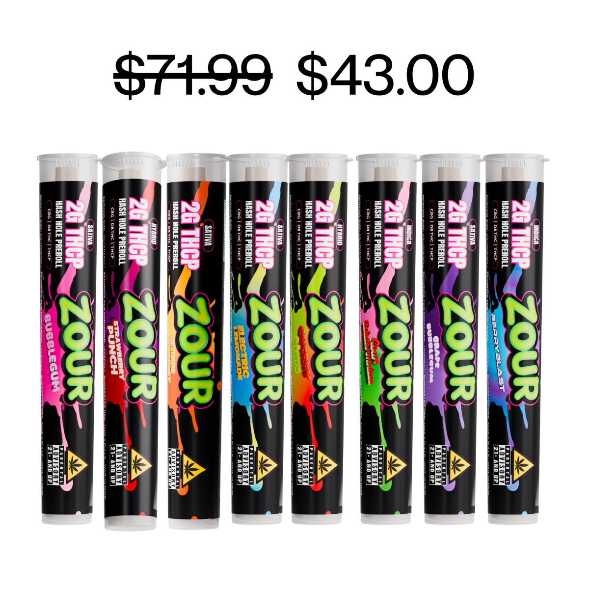 Zour Bundle for THCP Hash Holes that includes 8 THCP Hash Holes