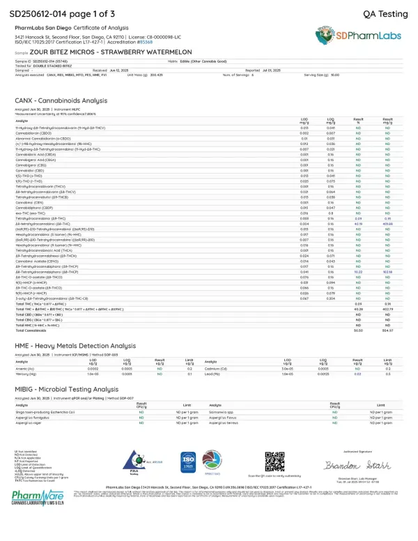 ZOUR STASH STRAWBERRY WATERMELON BITEZ