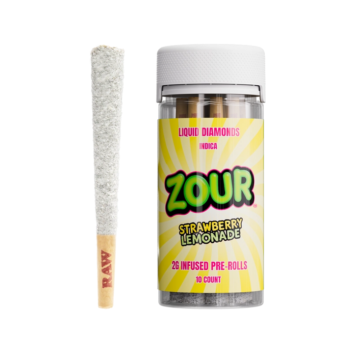10CT ZOUR STASH STRAWBERRY LEMONADE 2G PREROLLS