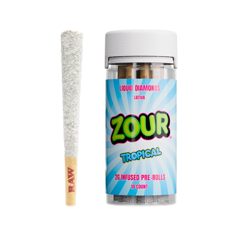 10CT ZOUR STASH TROPICAL 2G PREROLLS