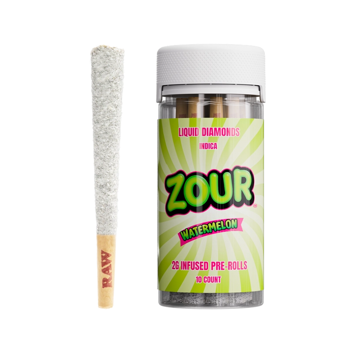 10CT ZOUR STASH WATERMELON 2G PREROLLS