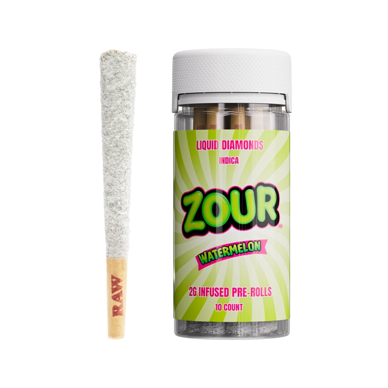 10CT ZOUR STASH WATERMELON 2G PREROLLS