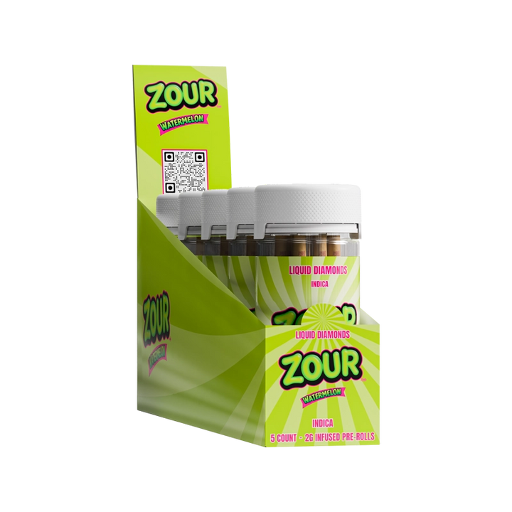 10CT ZOUR STASH WATERMELON 2G PREROLLS