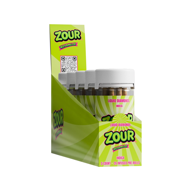 10CT ZOUR STASH WATERMELON 2G PREROLLS