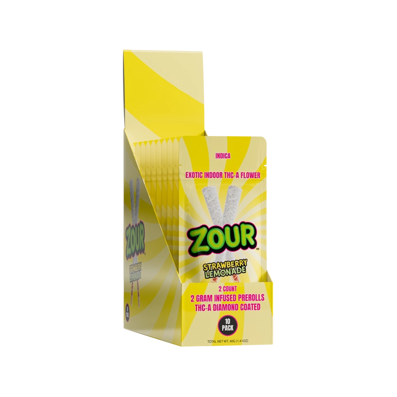 2CT STRAWBERRY LEMONADE COATED PREROLLS
