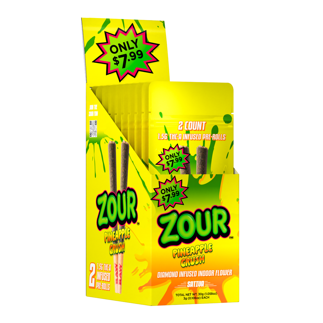 PINEAPPLE CRUSH 2-PACK PREROLLS