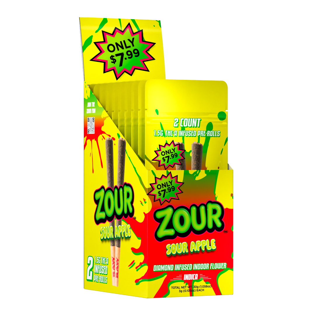 SOUR APPLE 2-PACK PREROLLS