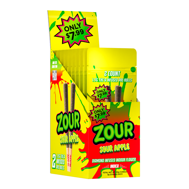 SOUR APPLE 2-PACK PREROLLS