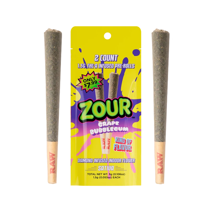 GRAPE BUBBLEGUM 2-PACK PRE-ROLLS