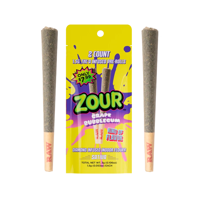 GRAPE BUBBLEGUM 2-PACK PRE-ROLLS
