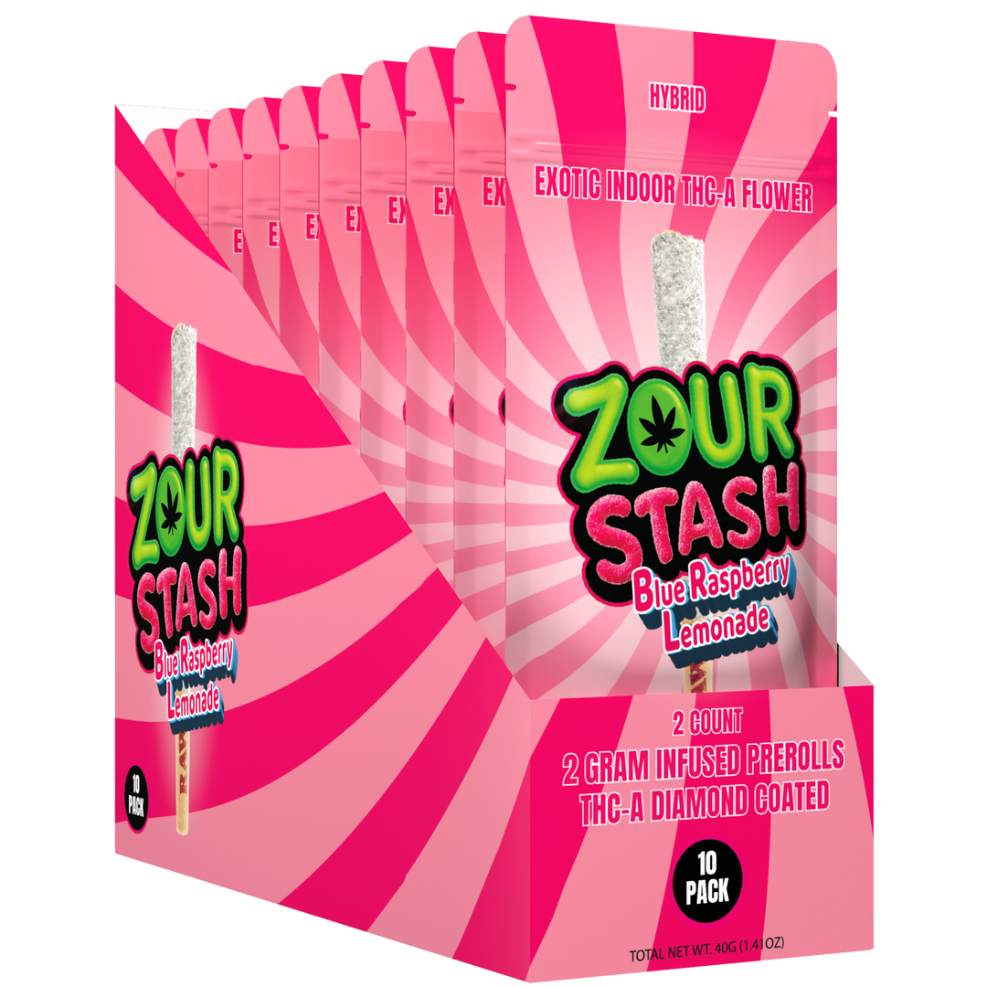 2CT BLUE RASPBERRY LEMONADE COATED PREROLL