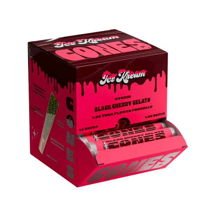BLACK CHERRY GELATO CONES