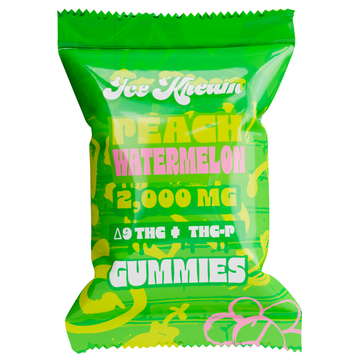 Ice Kream Peach Watermelon Single 2000mg Gummy