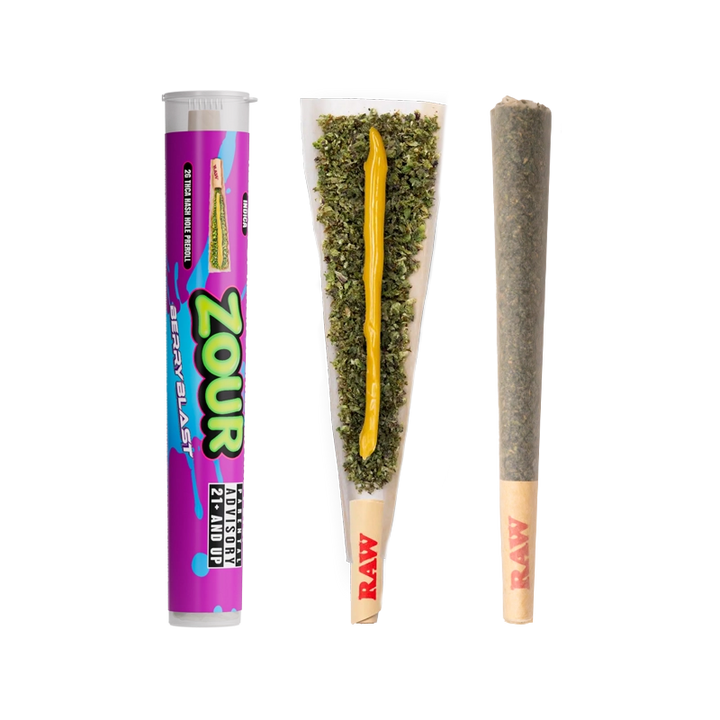 ZOUR STASH THCA BERRY BLAST HASH HOLES