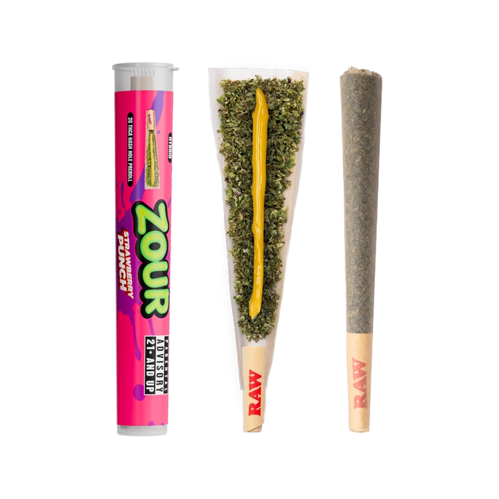 ZOUR STASH THCA STRAWBERRY PUNCH HASH HOLES