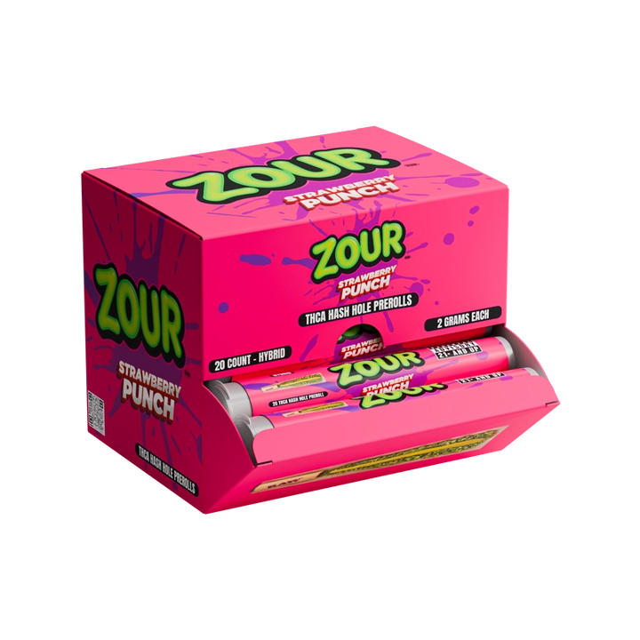 ZOUR STASH THCA STRAWBERRY PUNCH HASH HOLES