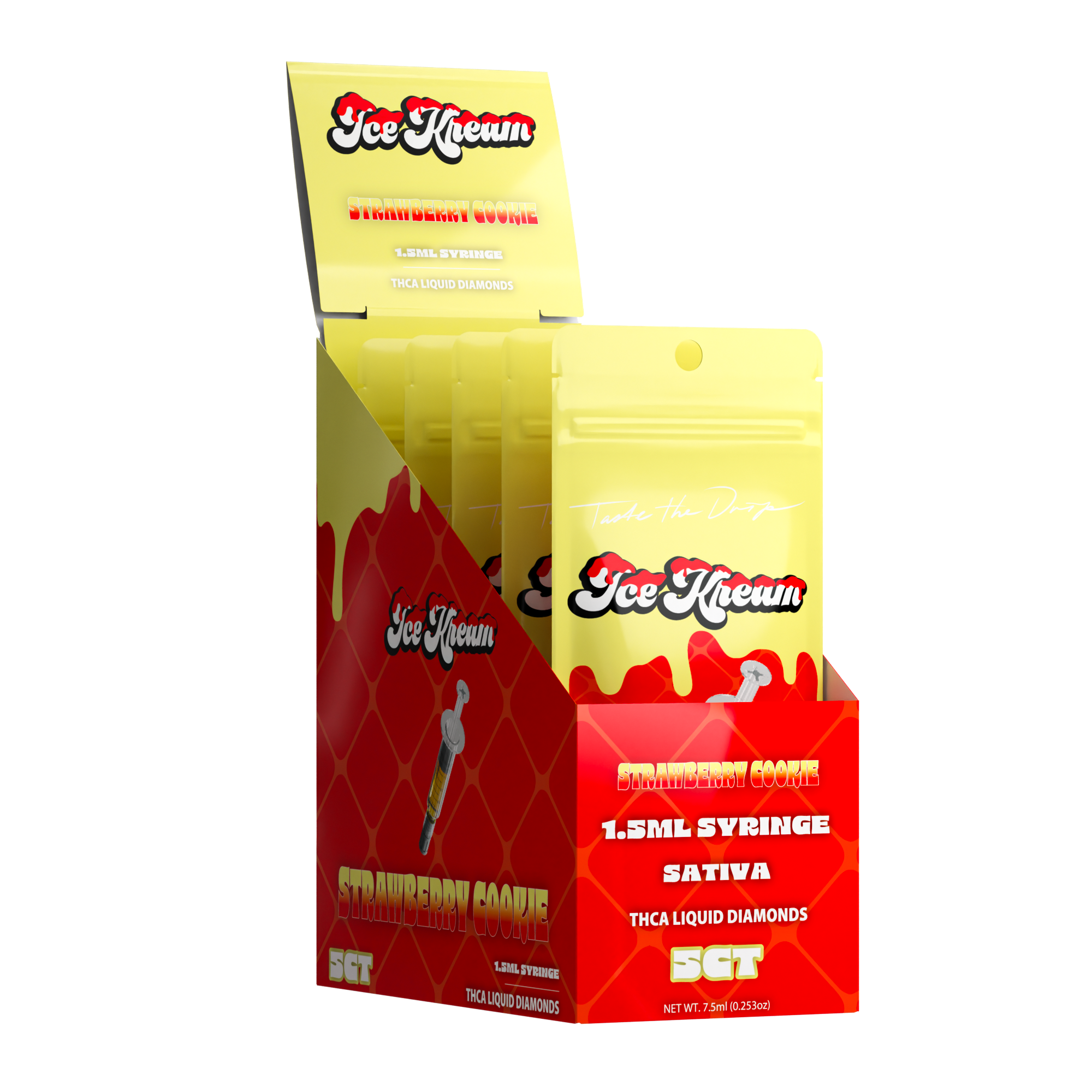 Ice Kream – Strawberry Cookie THCA Syringe (1ML)