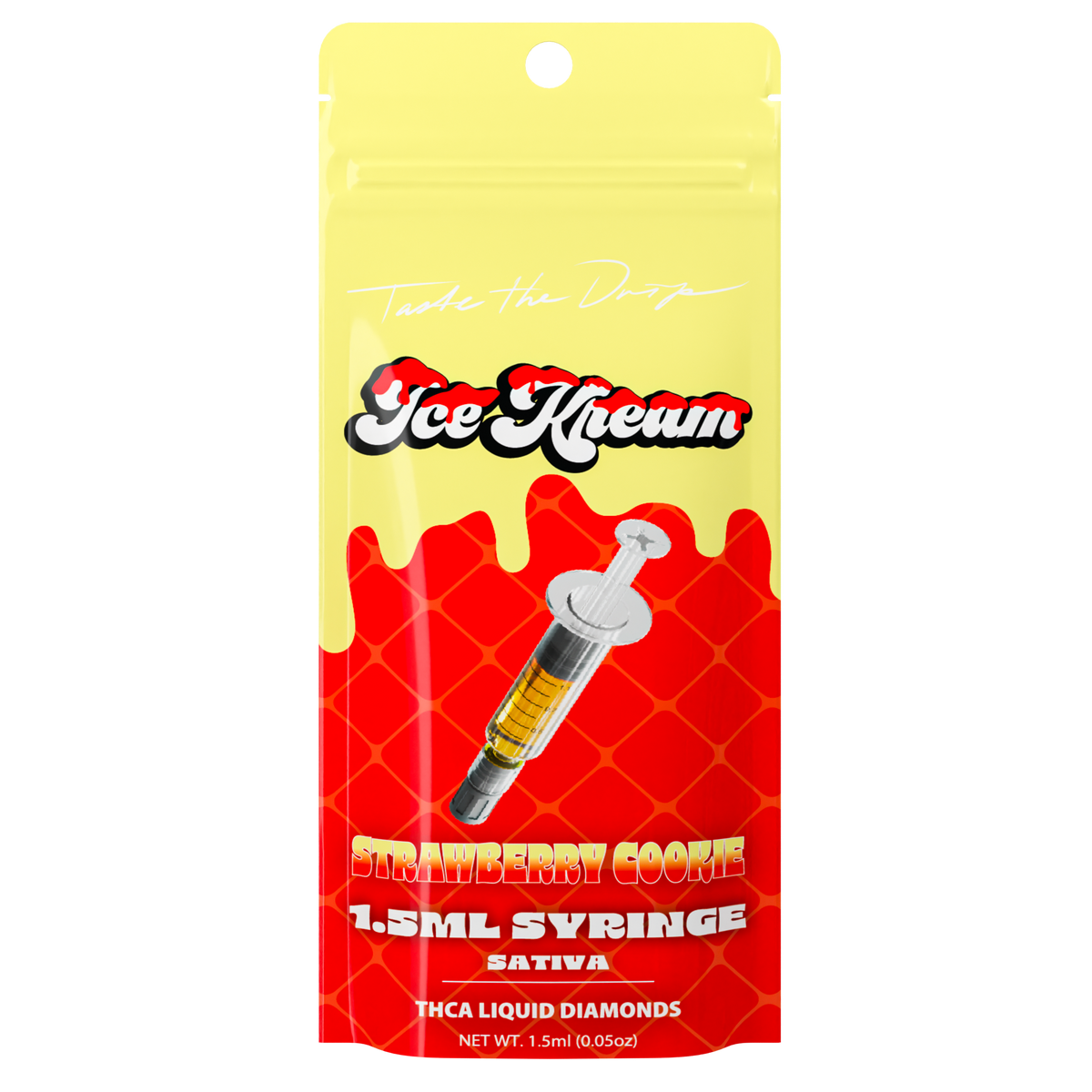 Ice Kream – Strawberry Cookie THCA Syringe (1ML)