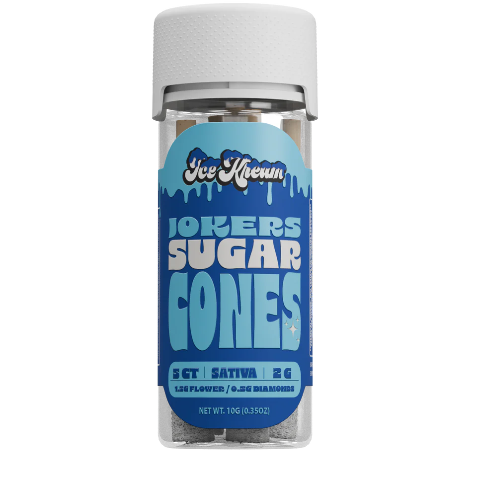 Ice Kream Jokers THCA Sugar Cones jar