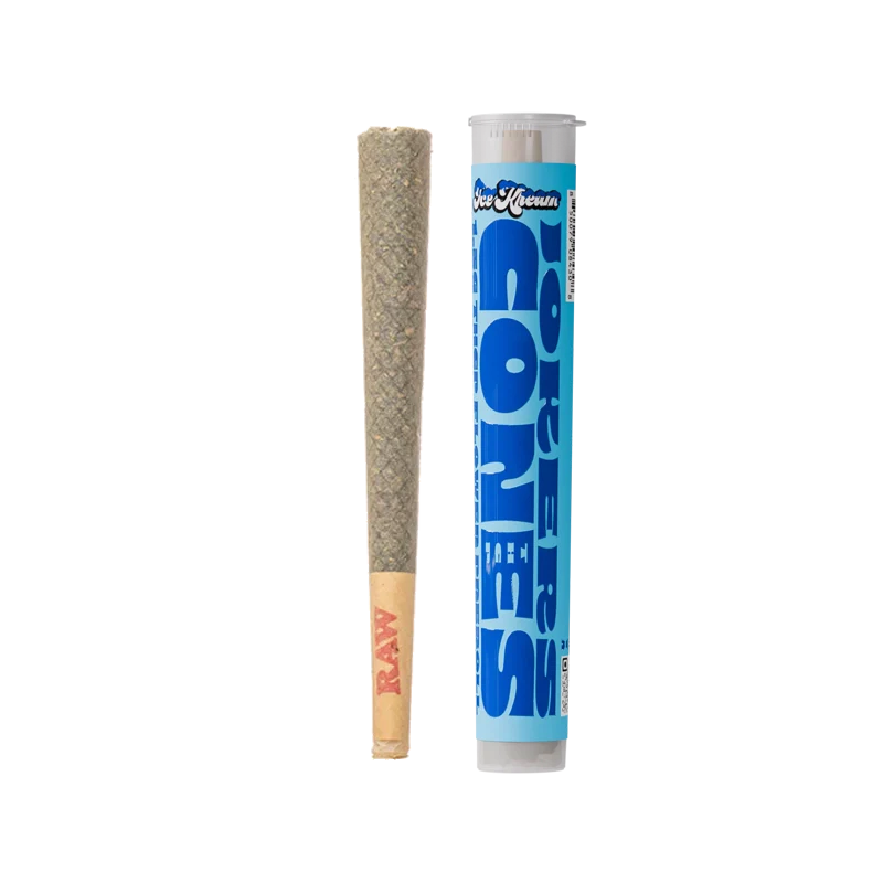 Ice Kream Jokers THCP Cones Pre-Roll next to labeled tube