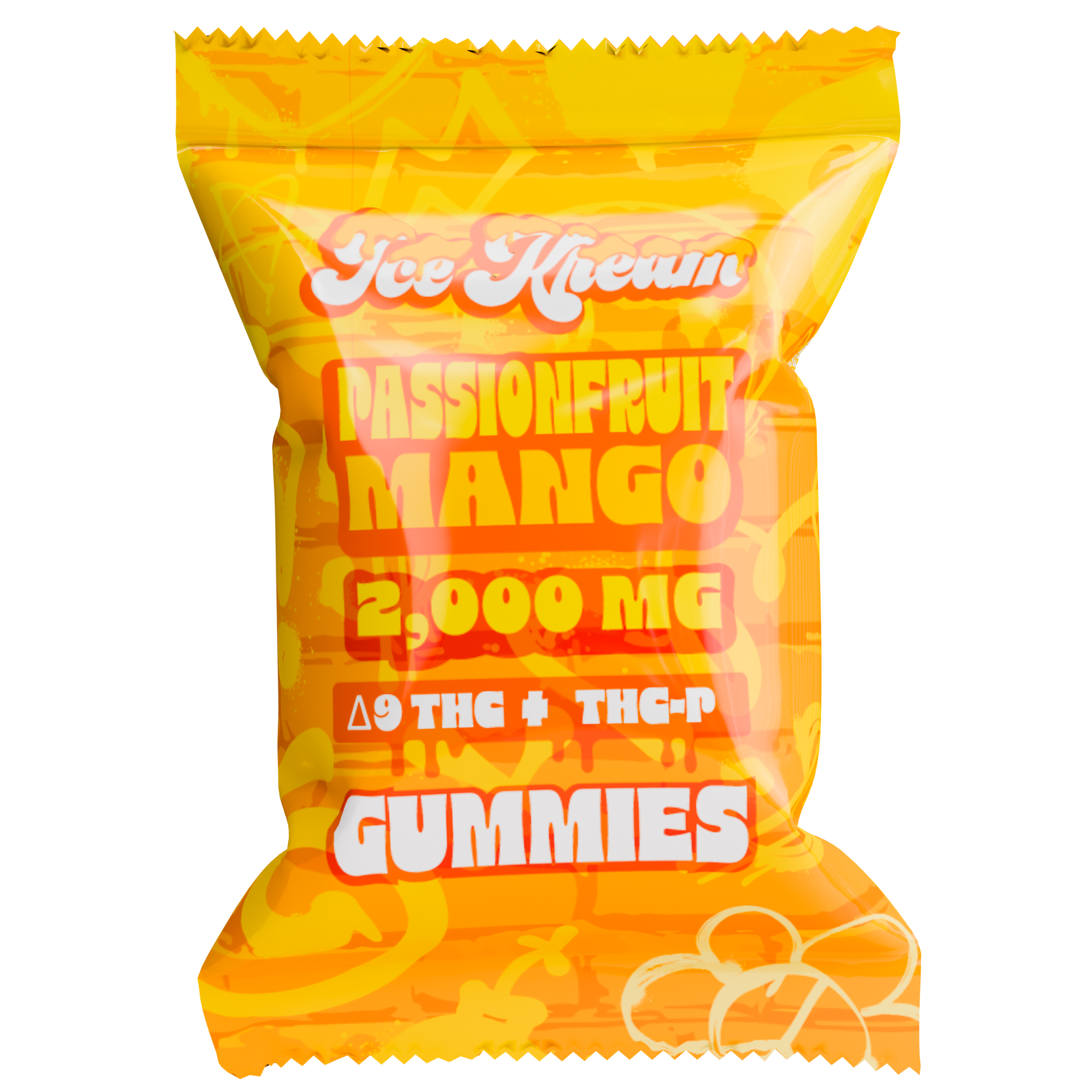 Ice Kream Passionfruit Mango Single 2000mg Gummy
