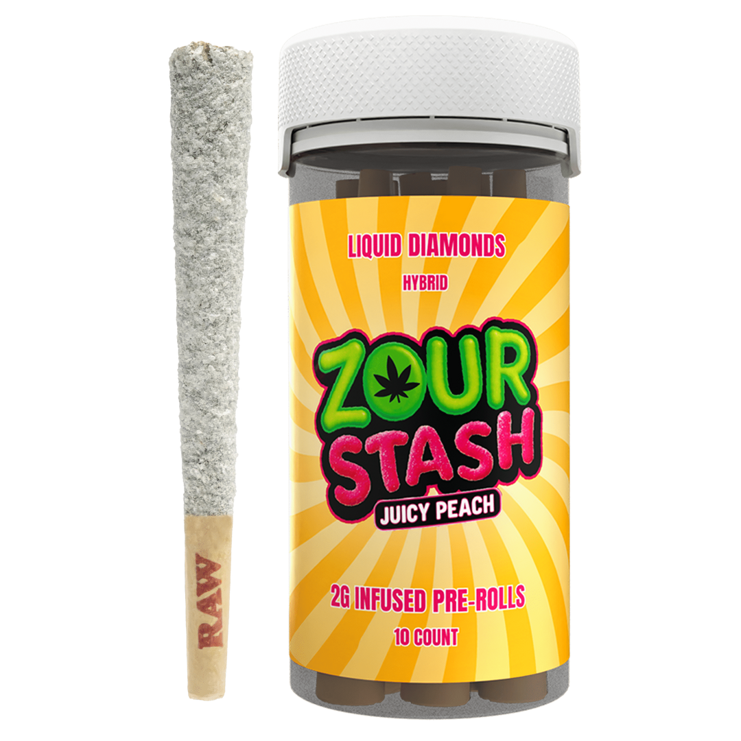 Zour Stash Juicy Peach Pre-Roll 10ct