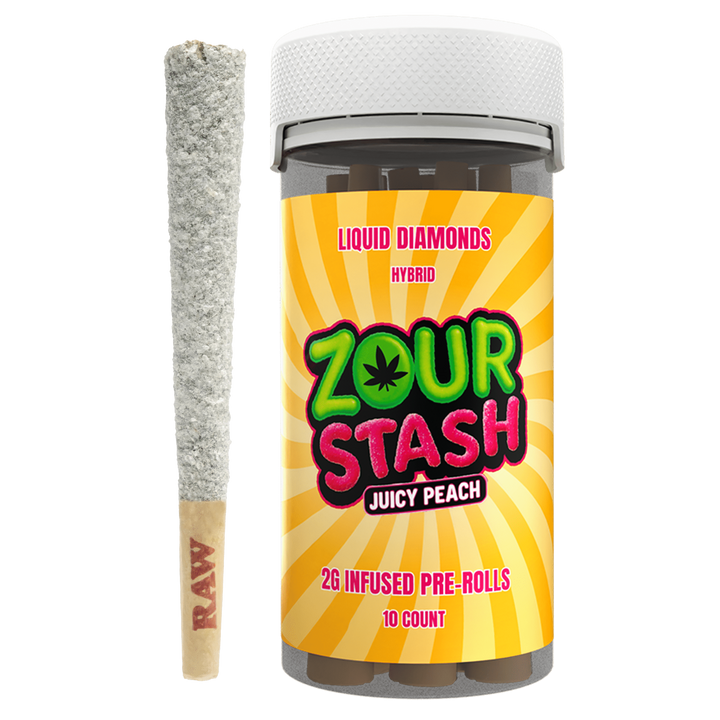 Zour Stash Juicy Peach Pre-Roll 10ct