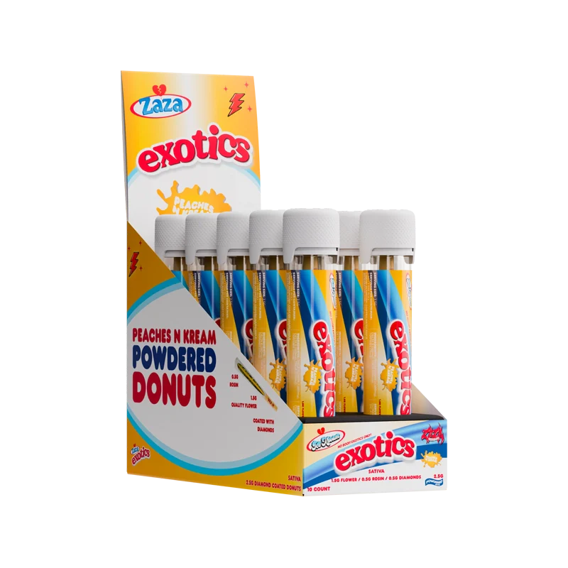 EXOTICS PEACHES N' KREAM POWDERED DONUT