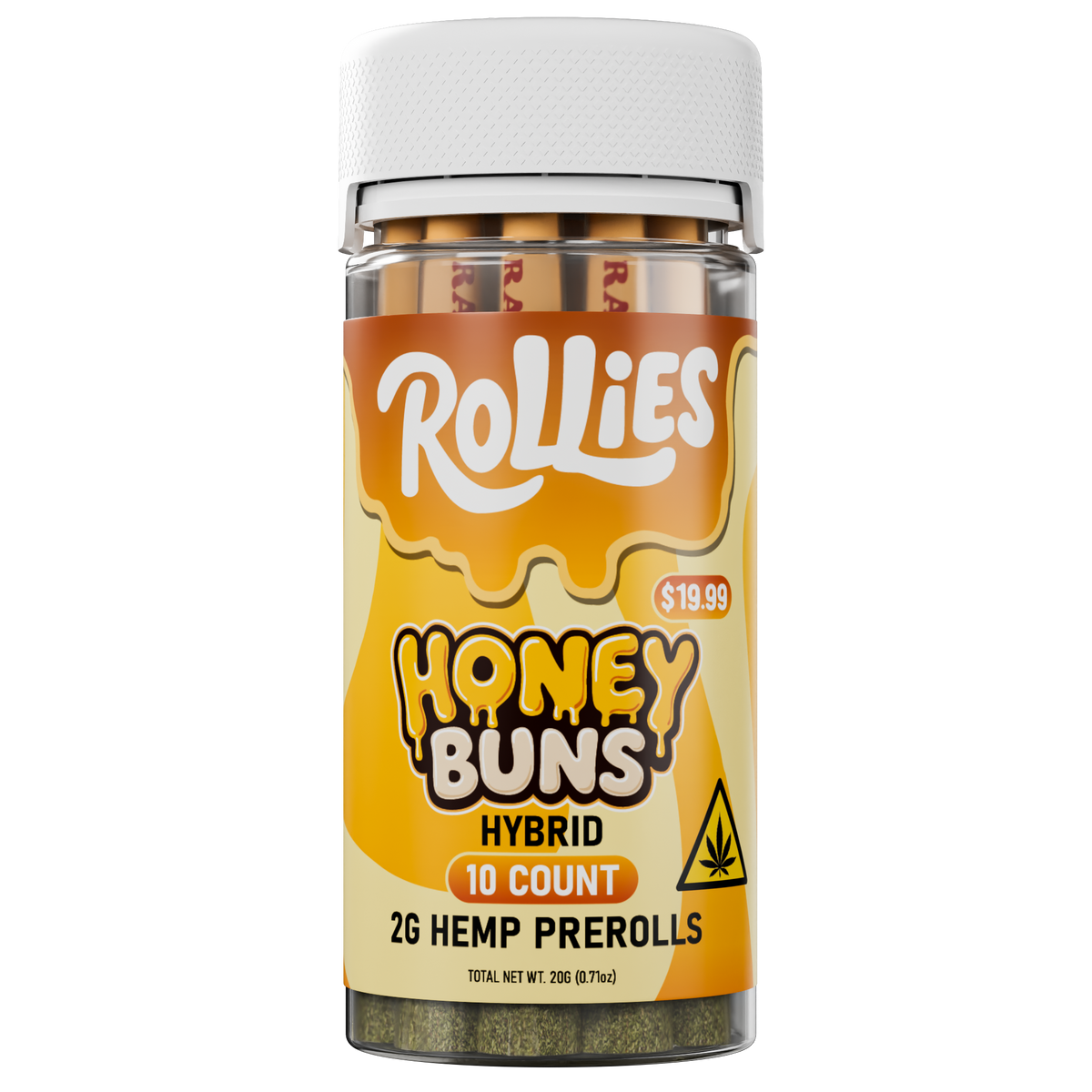 10CT ROLLIES HONEY BUNS HEMP 2G PRE-ROLLS