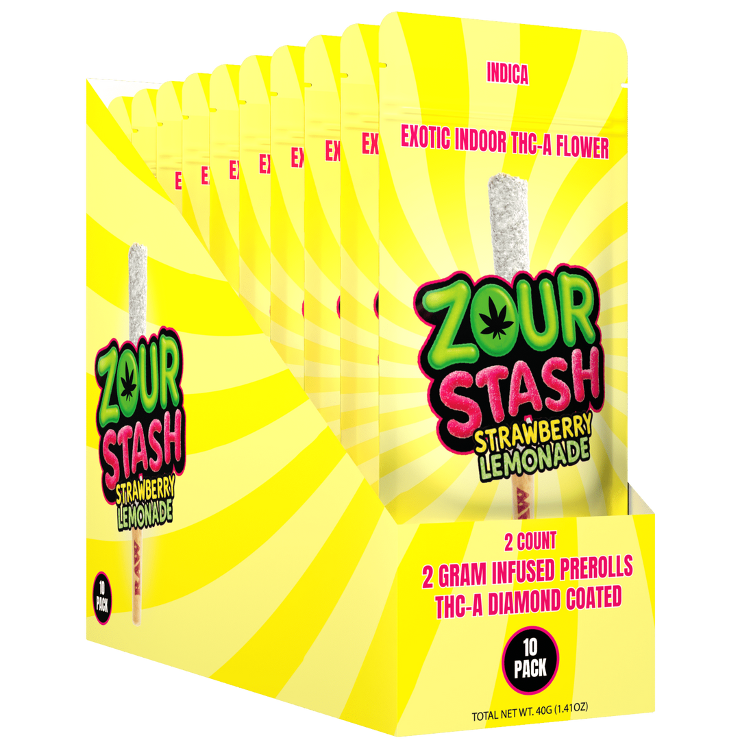 2CT STRAWBERRY LEMONADE COATED PREROLL