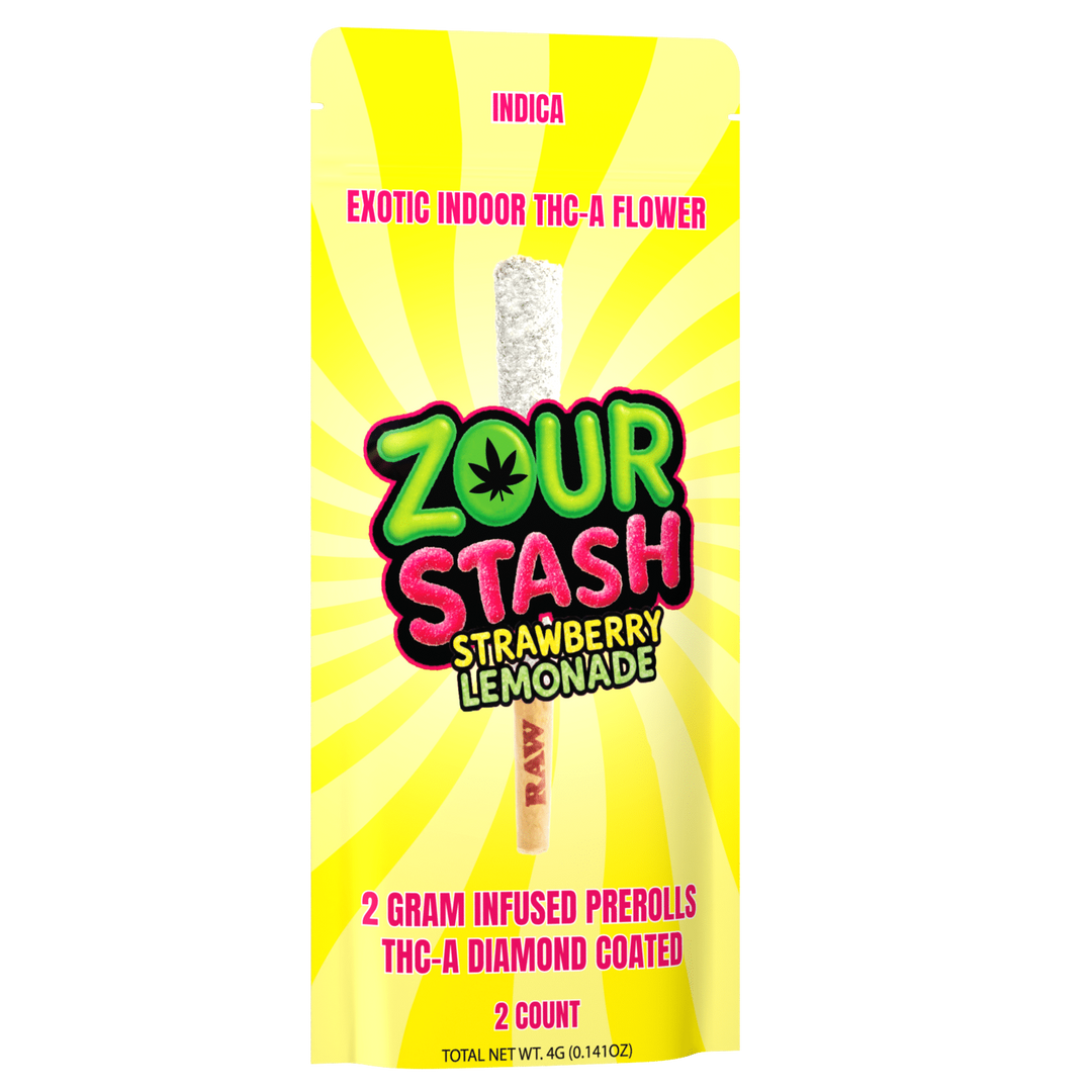 2CT STRAWBERRY LEMONADE COATED PREROLL