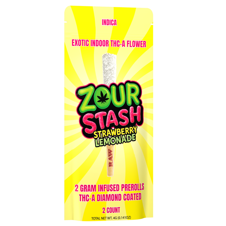 2CT STRAWBERRY LEMONADE COATED PREROLL