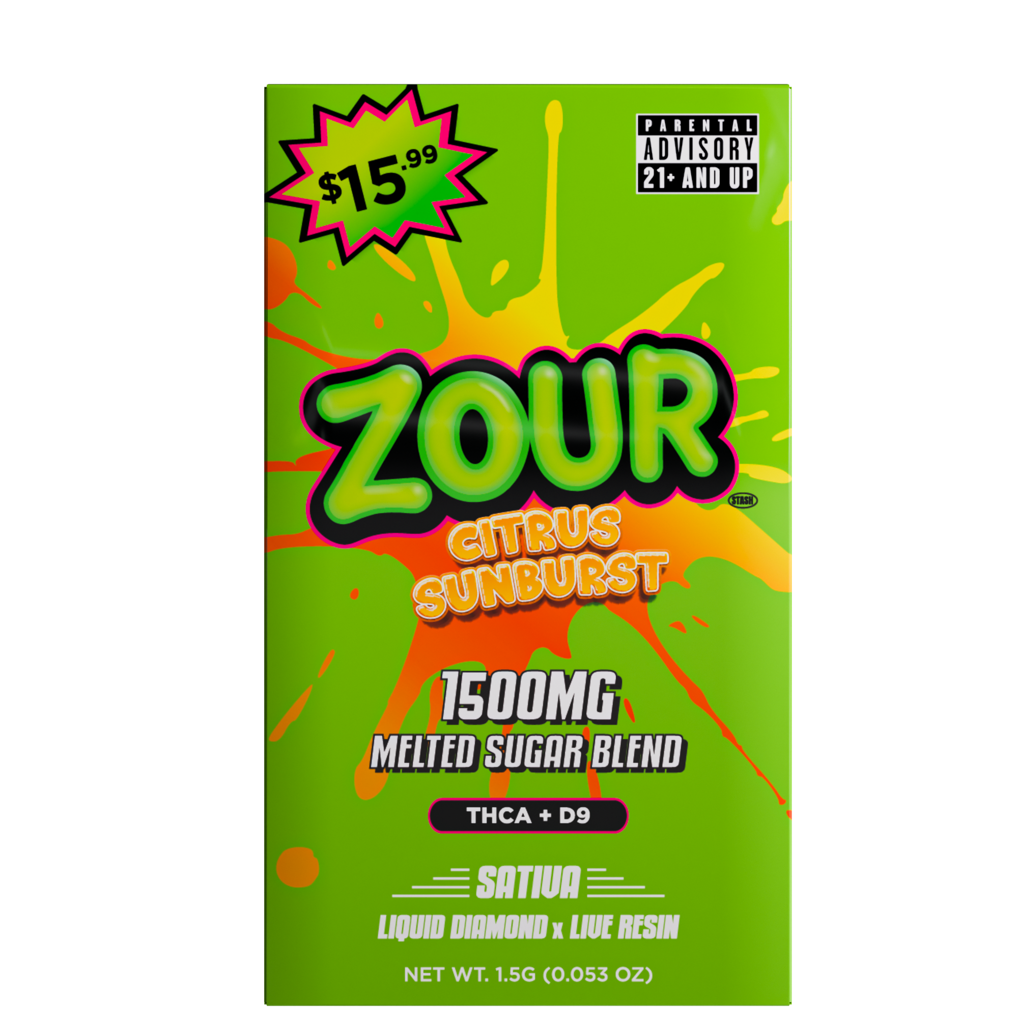 Zour Stash Citrus Sunburst 1.5ml THCA Device