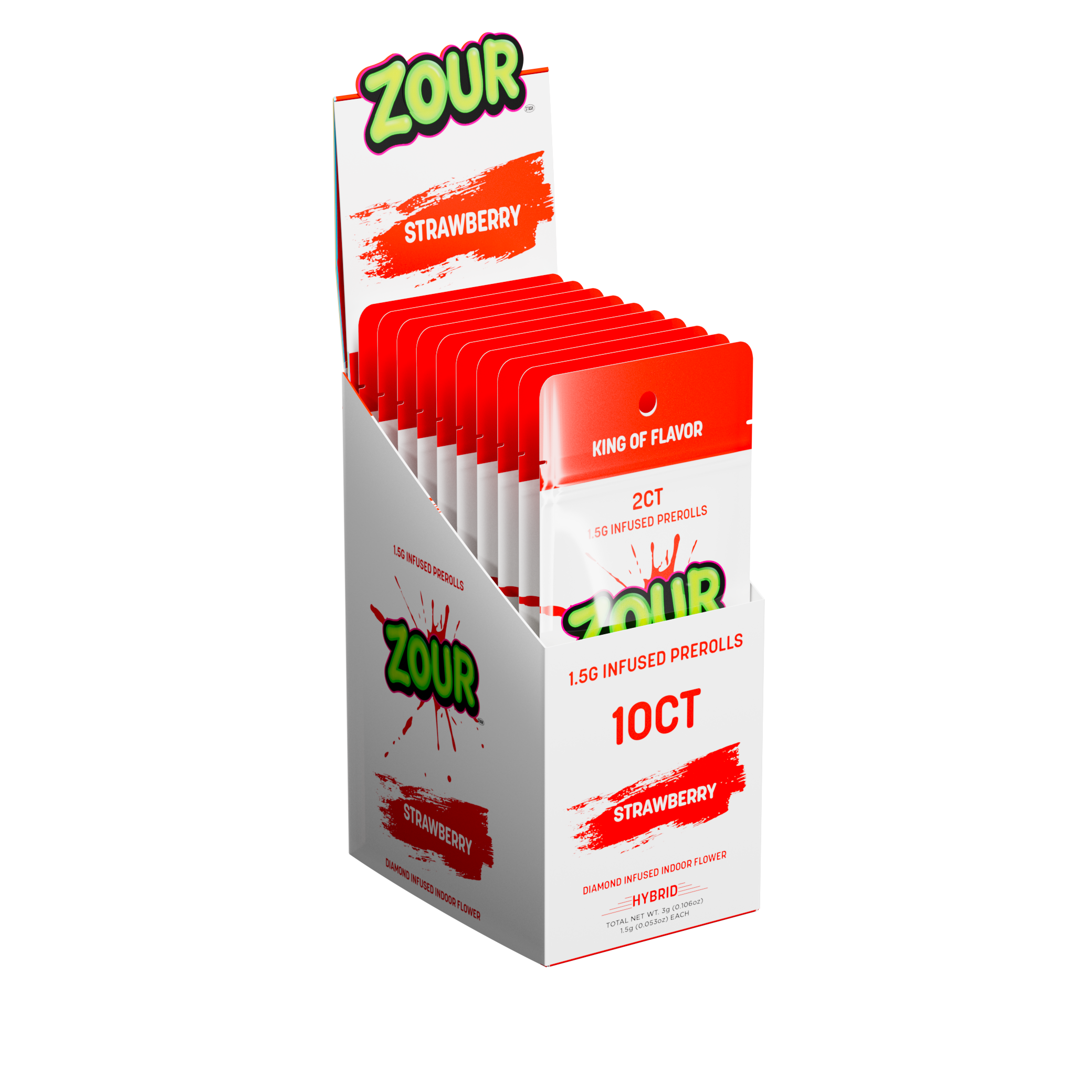 Tx 2CT STRAWBERRY DIAMOND INFUSED PREROLLS