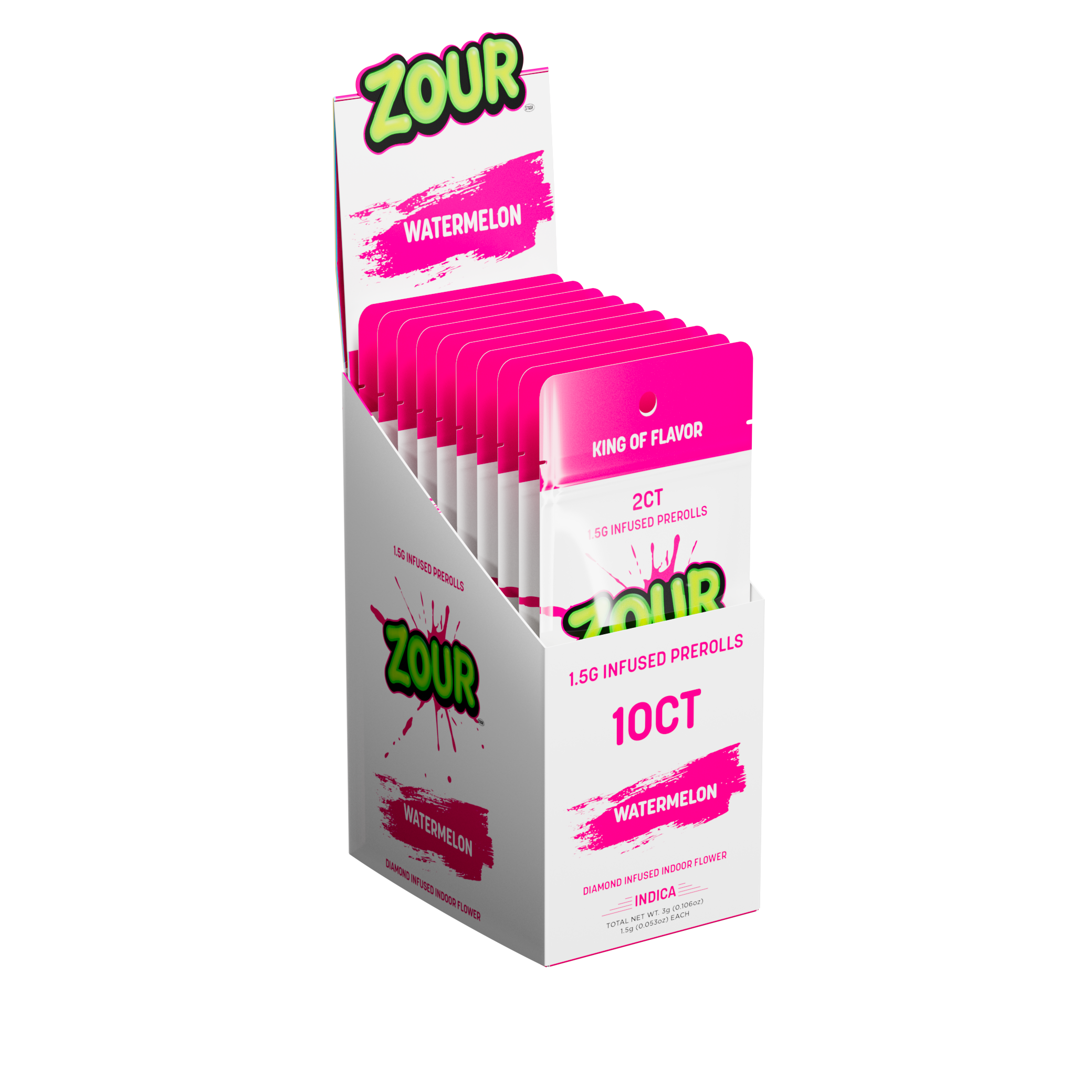 Tx 2CT WATERMELON DIAMOND INFUSED PREROLLS