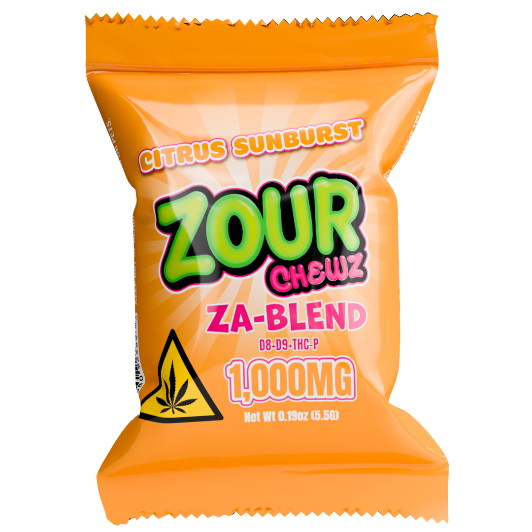 Zour Chewz Citrus Sunburst 1000mg Edible