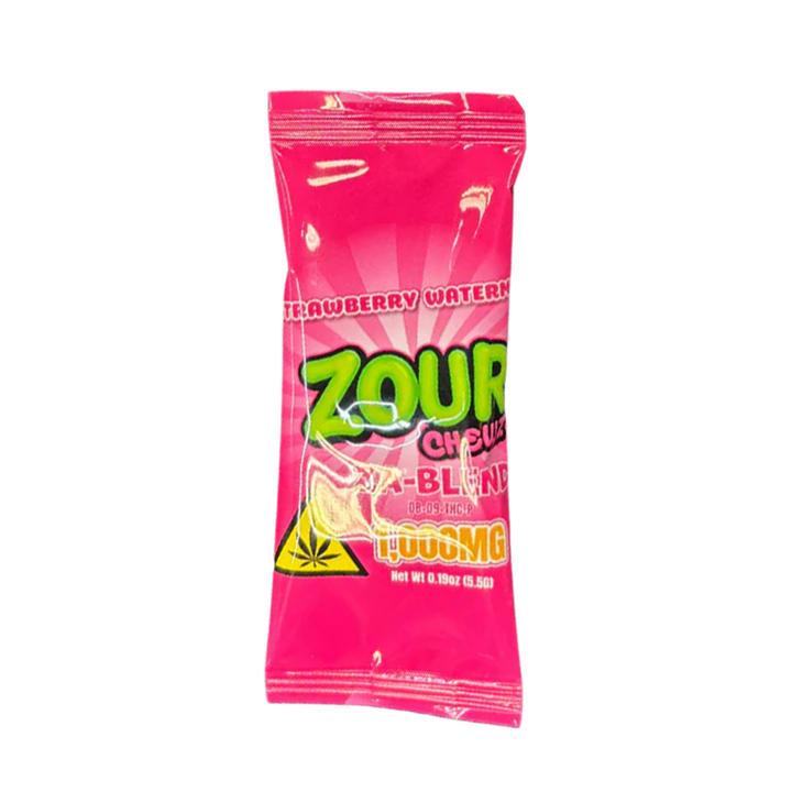 Zour Chewz Strawberry Watermelon 1000mg Edible