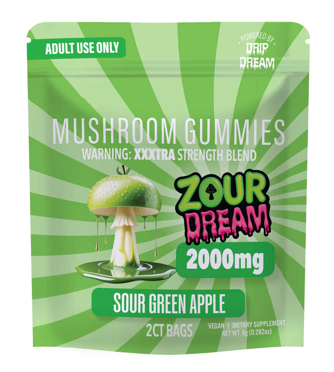ZOUR DREAM 2CT SOUR GREEN APPLE