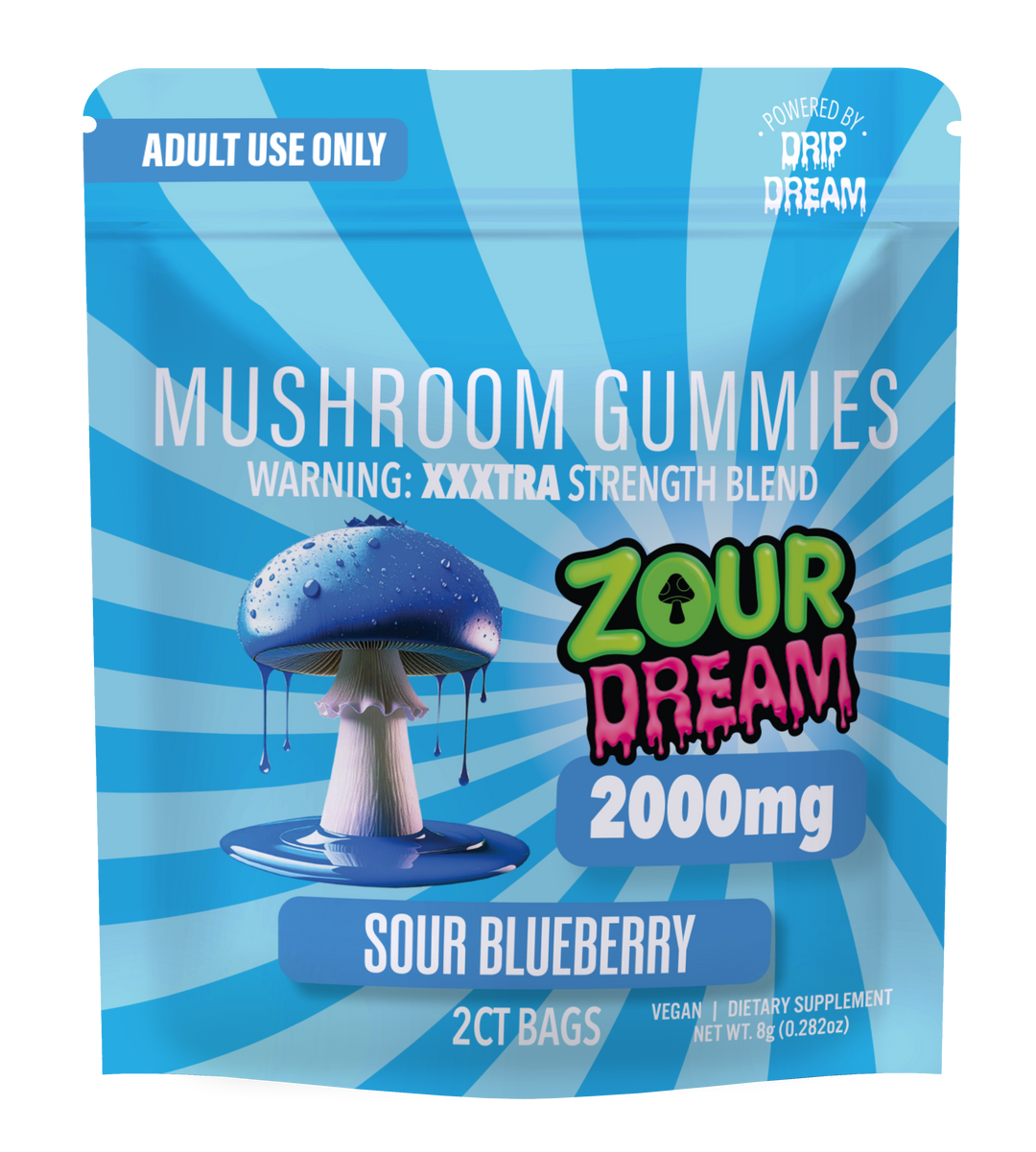 ZOUR DREAM 2CT SOUR BLUEBERRY