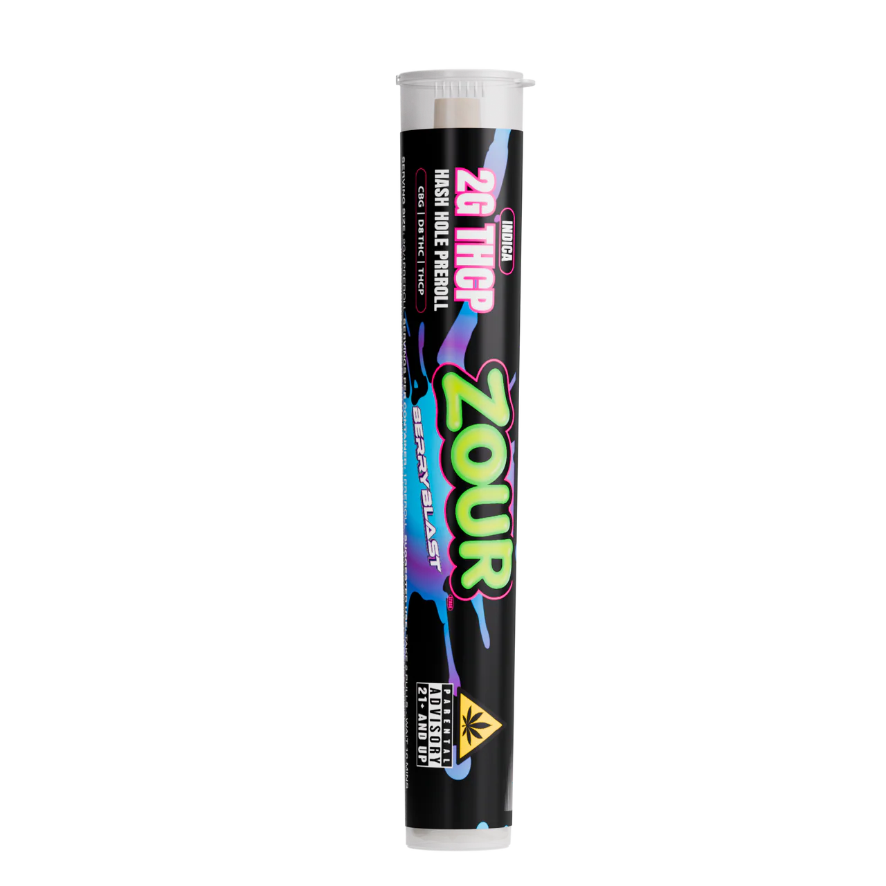 Zour Stash Berry Blast THCP Hash Hole Tube