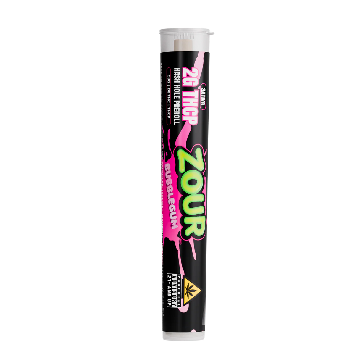Zour Stash Bubblegum THCP Hash Hole Tube